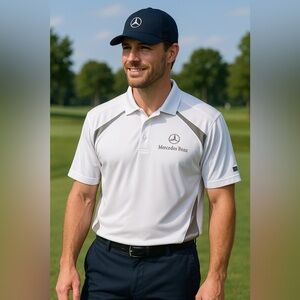 Men's White Polo Shirt